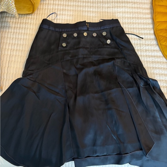 Louis Vuitton Black Midi Skirt with Button Detail - Picture 1 of 5